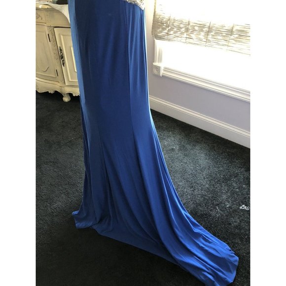 Cinderella Divine PROM EVENING BALL GOWN DRESS  Royal BLUE Sequin Sz 6 - Picture 8 of 13